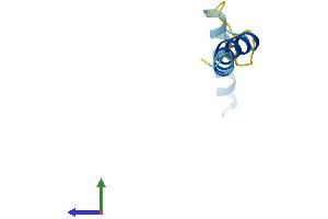 AlphaFold protein structure predicition of Human Recombinant SERP2 Protein, UniprotID Q8N6R1 (SERP2 Protein (AA 1-65) (Fc Tag))