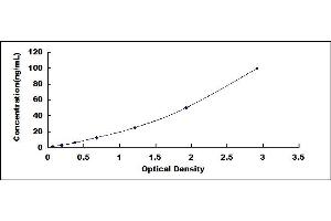 Typical standard curve (CTHRC1 ELISA 试剂盒)