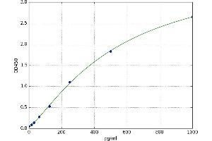 A typical standard curve (Amphiregulin ELISA 试剂盒)