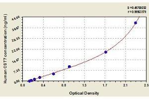 Typical standard curve (CST7 ELISA 试剂盒)
