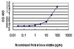 Detection limit for recombinant GST tagged TLR4 is approximately 0. (TLR4 抗体  (AA 214-291))
