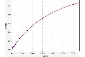 Typical standard curve (Retinoic Acid Receptor beta ELISA 试剂盒)