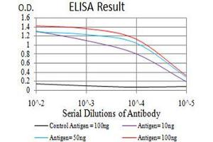 ELISA image for anti-Nitric Oxide Synthase 1, Neuronal (NOS1) (AA 17-153) antibody (ABIN5542466)
