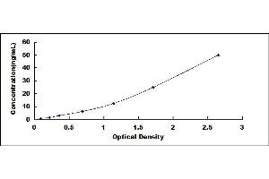 Typical standard curve (SEMG2 ELISA 试剂盒)