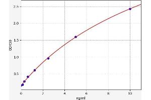 Typical standard curve (MLK4 ELISA 试剂盒)