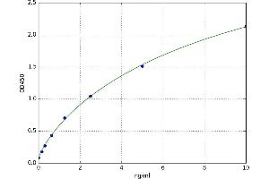 A typical standard curve (BCAR1 ELISA 试剂盒)