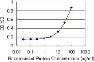 Detection limit for recombinant GST tagged D4S234E is 1 ng/ml as a capture antibody. (NSG1 抗体  (AA 1-185))