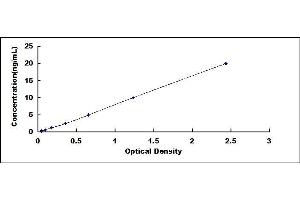 Typical standard curve (NPC1 ELISA 试剂盒)