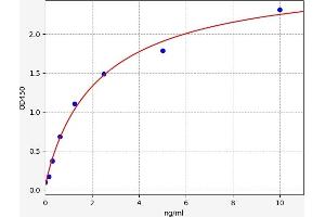 Typical standard curve (AGGF1 ELISA 试剂盒)