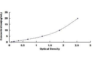 Typical standard curve (ALIX ELISA 试剂盒)