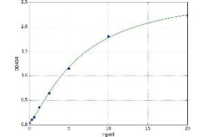 A typical standard curve (IDH2 ELISA 试剂盒)