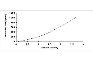 Typical standard curve