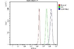 Flow Cytometry analysis of HepG2 cells using anti-Thyroxine Binding Globulin/SERPINA7 antibody (ABIN7602019). (SERPINA7 抗体  (AA 55-389))
