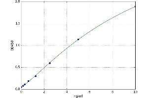 A typical standard curve (LC3B ELISA 试剂盒)