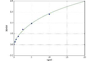 A typical standard curve