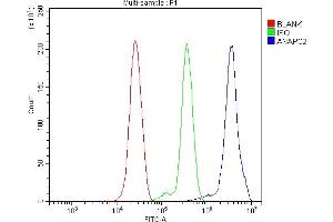 Flow Cytometry analysis of THP-1 cells using anti-ANAPC2 antibody (ABIN7601930).