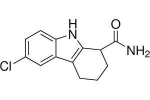 Chemical structure of EX-527 , a SIRT1 inhibitor.