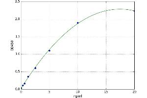 A typical standard curve