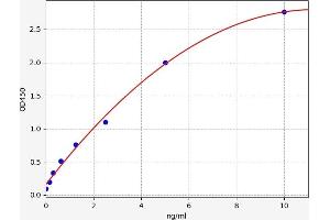 Typical standard curve (GUCA2A ELISA 试剂盒)
