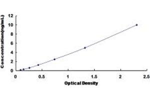 Typical standard curve (Cathepsin G ELISA 试剂盒)