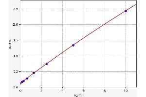 Typical standard curve (UGT1A1 ELISA 试剂盒)