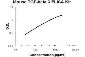 Mouse TGF-beta 3 PicoKine ELISA Kit standard curve (TGFB3 ELISA 试剂盒)