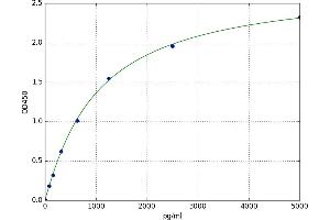 A typical standard curve (SCAMP1 ELISA 试剂盒)