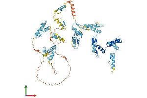 AlphaFold protein structure predicition of Human Recombinant ZNF667 Protein, UniprotID Q5HYK9