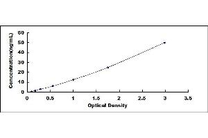 Typical standard curve (ADRBK2 ELISA 试剂盒)