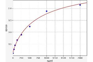 Typical standard curve (Indoxyl Sulfate (IS) ELISA 试剂盒)