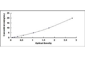 Typical standard curve (ANKRD12 ELISA 试剂盒)