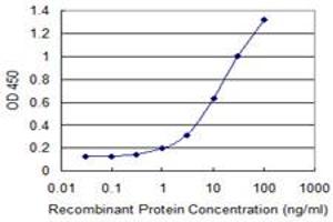 Detection limit for recombinant GST tagged IL1A is 0. (IL1A 抗体  (AA 172-271))