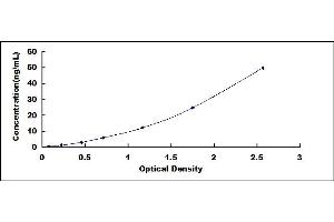 Typical standard curve (alpha Fetoprotein ELISA 试剂盒)