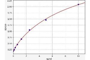 Typical standard curve (FOXA2 ELISA 试剂盒)
