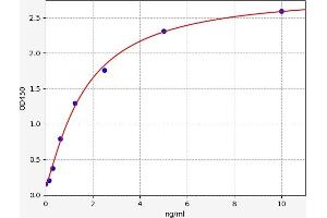 Typical standard curve (GAR Transformylase ELISA 试剂盒)