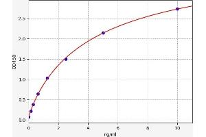 Typical standard curve (NR1I2 ELISA 试剂盒)