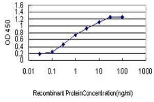 Detection limit for recombinant GST tagged S100A2 is approximately 0. (S100A2 抗体  (AA 1-97))