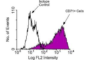 Flow Cytometry (FACS) image for anti-Transferrin Receptor (p90, CD71) (TFRC) antibody (PE) (ABIN370998) (Transferrin Receptor 抗体  (PE))