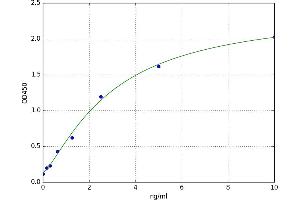 A typical standard curve (MMP17 ELISA 试剂盒)