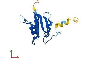 AlphaFold protein structure predicition of Human Recombinant ATP6V1F Protein, UniprotID Q16864