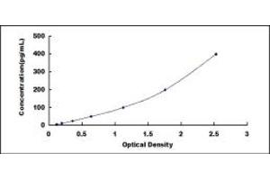 Typical standard curve (Fatty Acid Synthase ELISA 试剂盒)