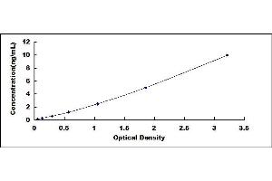 Typical standard curve (Nucleolin ELISA 试剂盒)