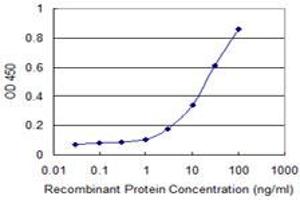 Detection limit for recombinant GST tagged IL1A is 1 ng/ml as a capture antibody. (IL1A 抗体  (AA 172-271))