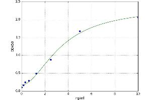 A typical standard curve (CYP2D6 ELISA 试剂盒)