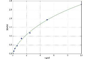 A typical standard curve (Nephrin ELISA 试剂盒)