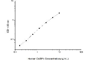 Typical standard curve (Caspase 4 ELISA 试剂盒)