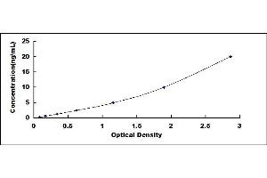 Typical standard curve (PEBP4 ELISA 试剂盒)