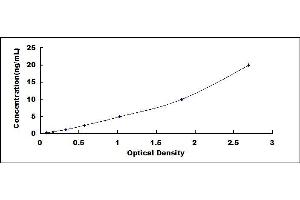 Typical standard curve (EFNA4 ELISA 试剂盒)