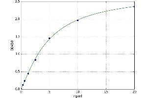 A typical standard curve (Caspase 3 ELISA 试剂盒)