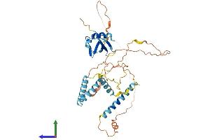 AlphaFold protein structure predicition of Human Recombinant HERPUD1 Protein, UniprotID Q15011 (HERPUD1 Protein (AA 1-391) (His tag))